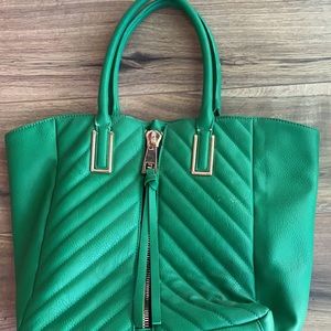 Green shoulder bag